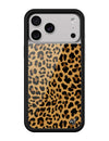 Wildflower iPhone case 17 Pro Max Meow Leopard Black Tan