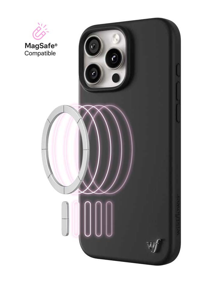 MagSafe | Black iPhone 16 Pro Max Case – Wildflower Cases