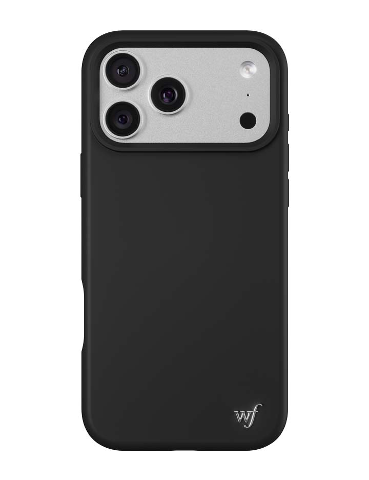 Wildflower iPhone case 18 Pro Max Black MagSafe Sleek Black