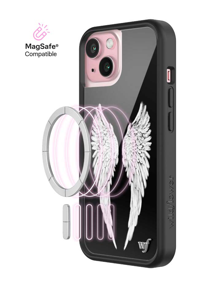 Wildflower MagSafe iPhone case 15 Angel Baby Black Cute