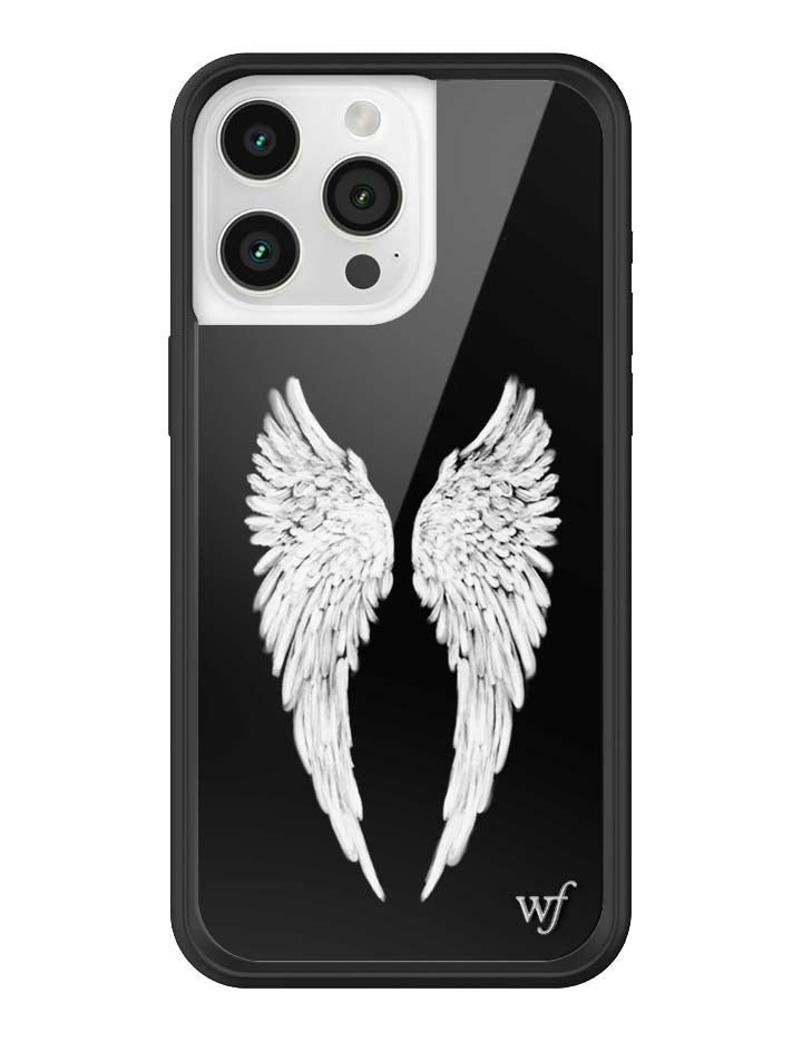 Wildflower iPhone MagSafe case 15 Pro Max Angel Baby Black Cute