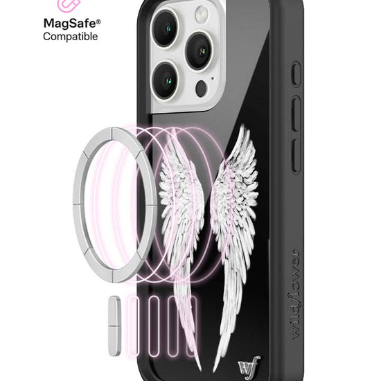 Wildflower MagSafe iPhone case 16 Pro Angel Baby Black Cute