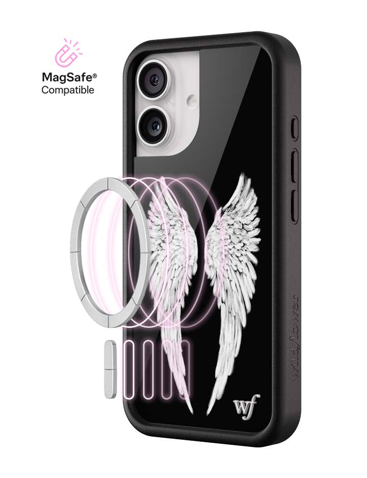 Wildflower MagSafe iPhone case 17 Angel Baby Black Cute