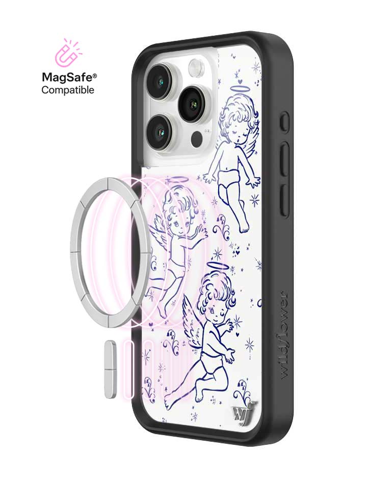 Wildflower MagSafe iPhone case 15 Pro Cherubs