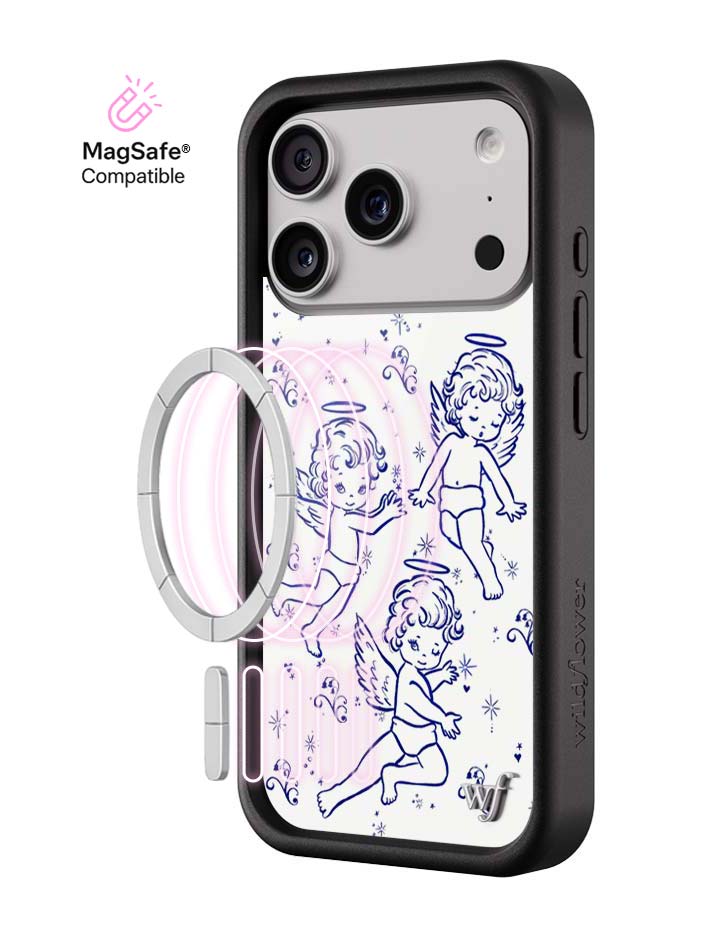 Wildflower MagSafe iPhone case 17 Pro Cherubs