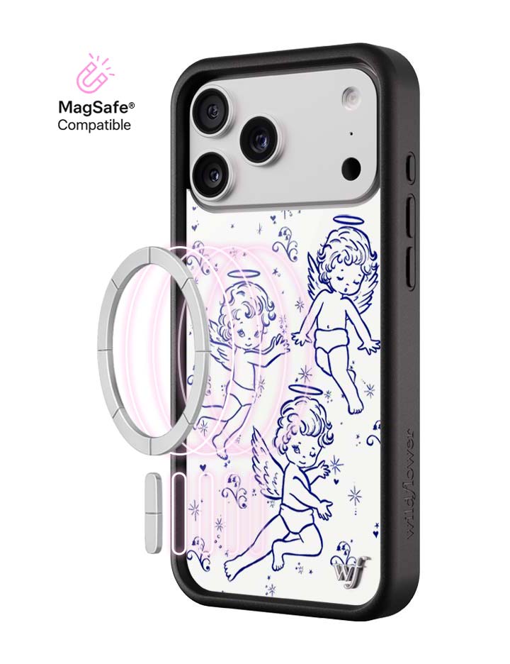 Wildflower MagSafe iPhone case 18 Pro Max Cherubs