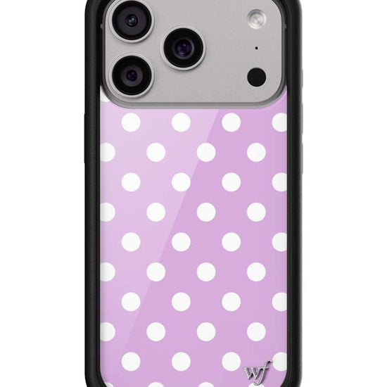 Wildflower iPhone MagSafe case 17 Pro Polka Dot Lavender White Cute