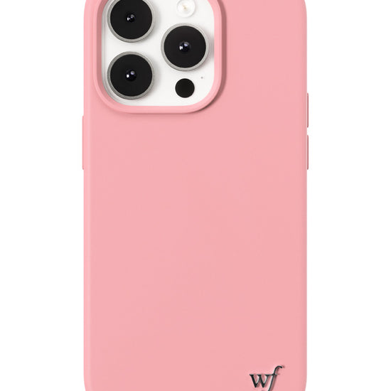 Wildflower iPhone case 14 Pro Pink MagSafe Sleek Pink