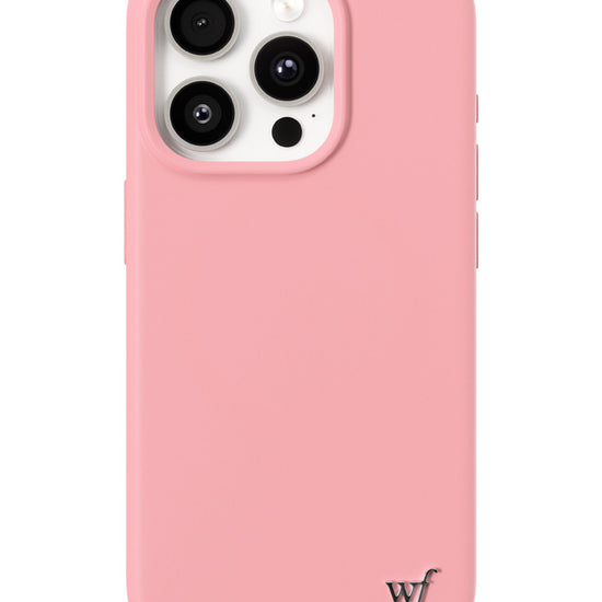 Wildflower iPhone case 15 Pro Pink MagSafe Sleek Pink