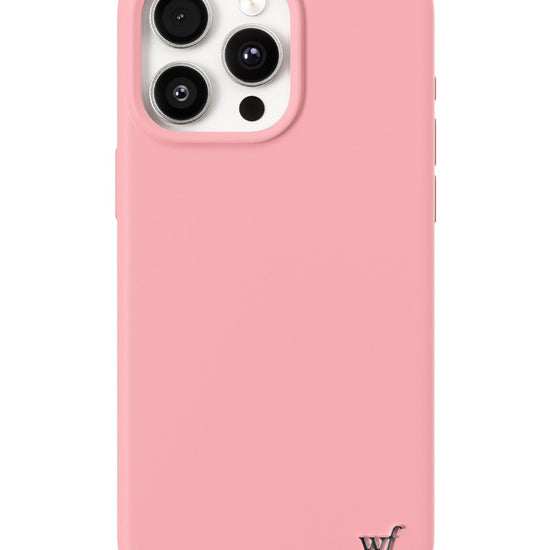Wildflower iPhone case 15 Pro Max Pink MagSafe Sleek Pink