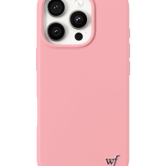 Wildflower iPhone case 16 Pro Pink MagSafe Sleek Pink