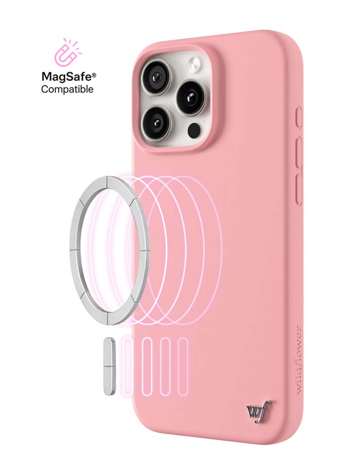 MagSafe | Pink iPhone 16 Pro Max Case – Wildflower Cases
