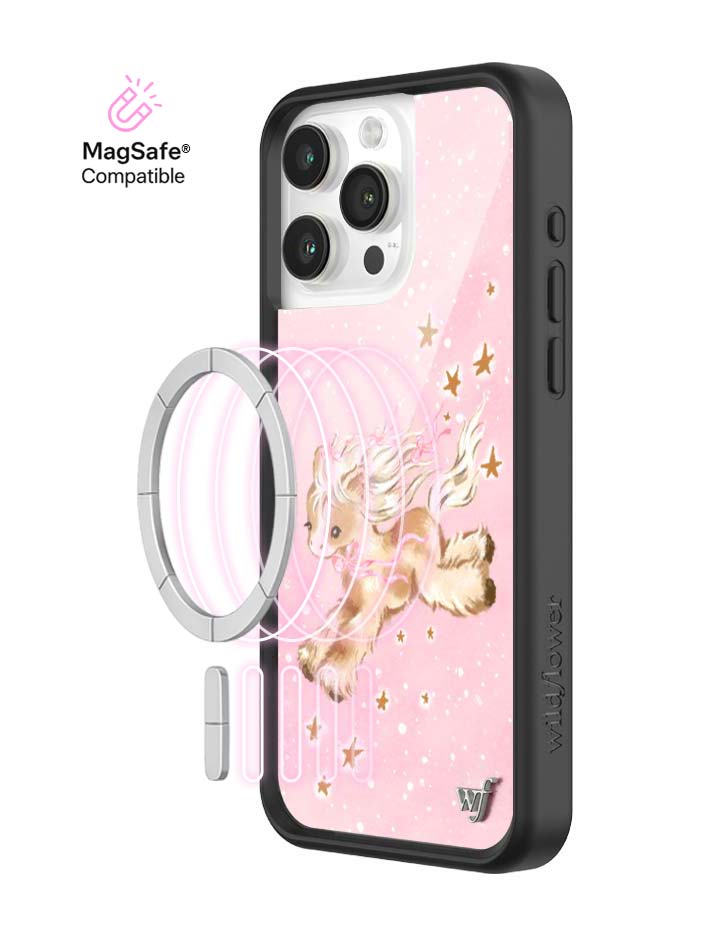 Wildflower MagSafe iPhone case 15 Pro Max Pony Dreams Pink Cute