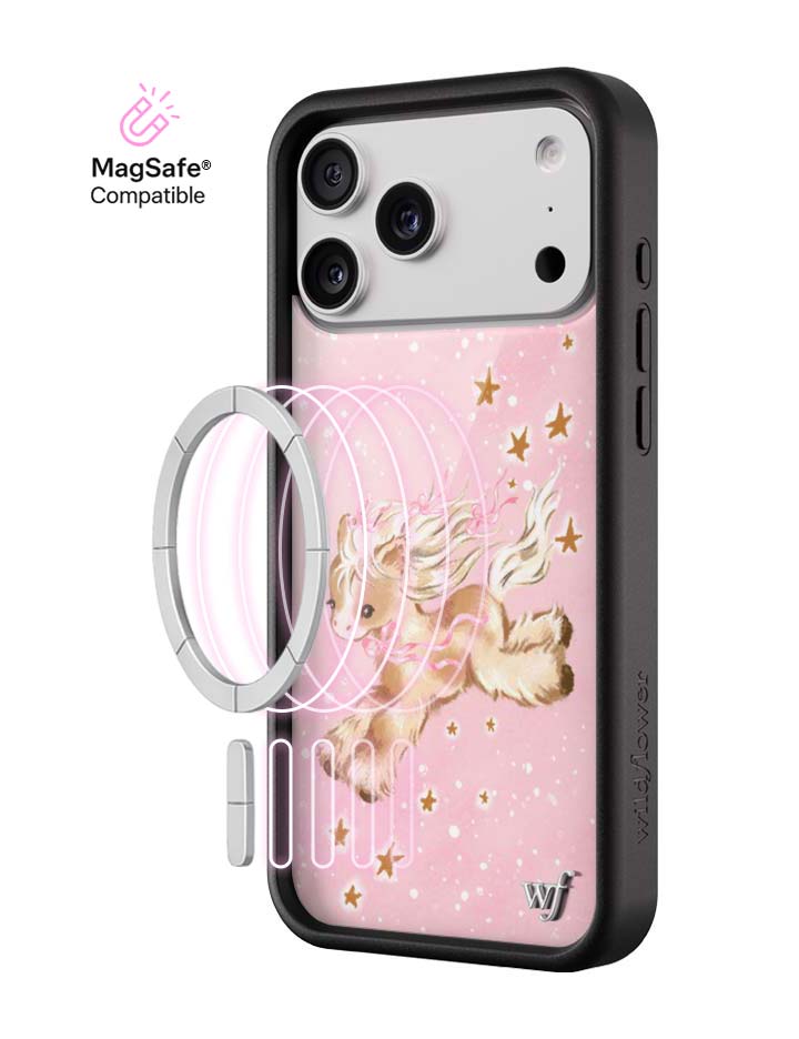 Wildflower MagSafe iPhone case 18 Pro Max Pony Dreams Pink Cute