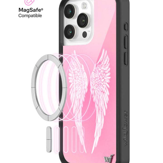 Wildflower MagSafe iPhone case 15 Pro Max Angel Baby Pink Cute