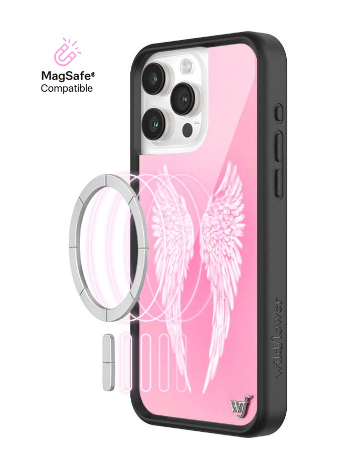 Wildflower MagSafe iPhone case 15 Pro Max Angel Baby Pink Cute