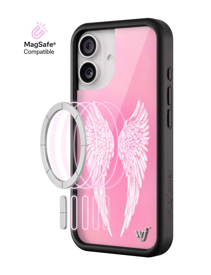 Wildflower MagSafe iPhone case 17 Angel Baby Pink Cute