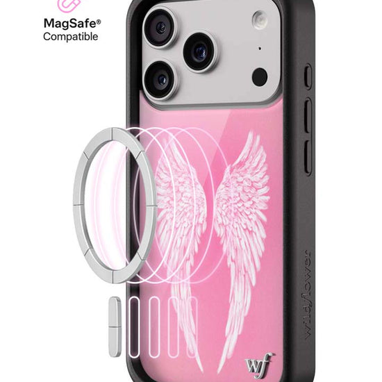 Wildflower MagSafe iPhone case 17 Pro Angel Baby Pink Cute