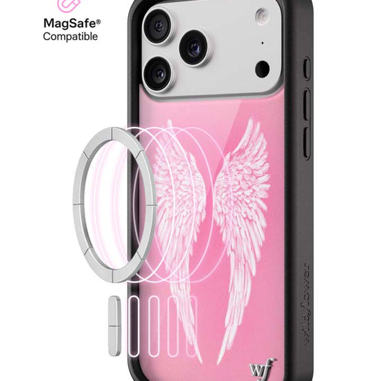 Wildflower MagSafe iPhone case 17 Pro Max Angel Baby Pink Cute