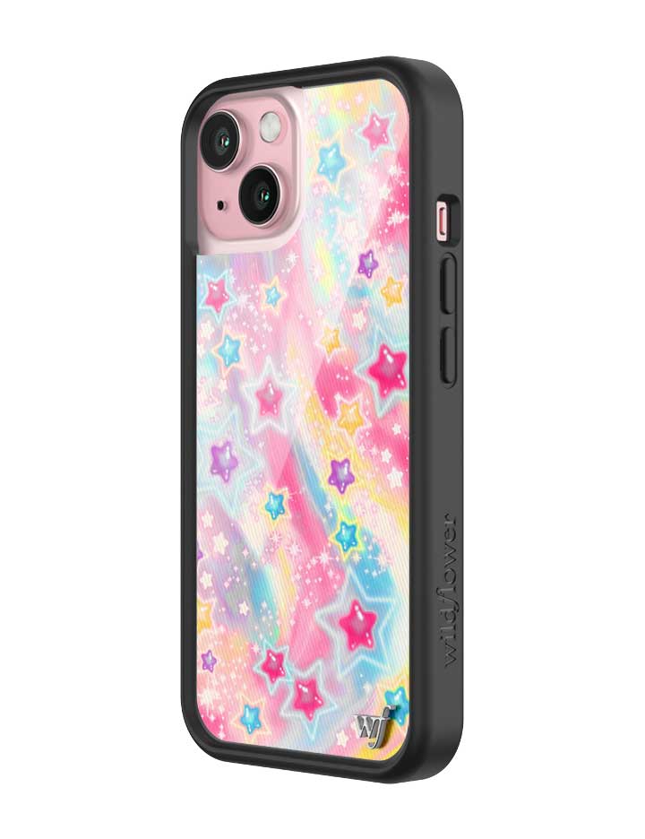Wildflower iPhone case 15 Miranda Rae Pink Hair
