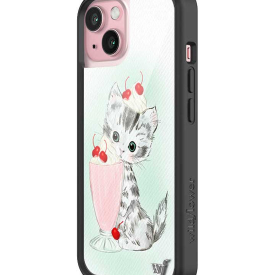 Wildflower iPhone case 15 Kitty Shake Cats Cute