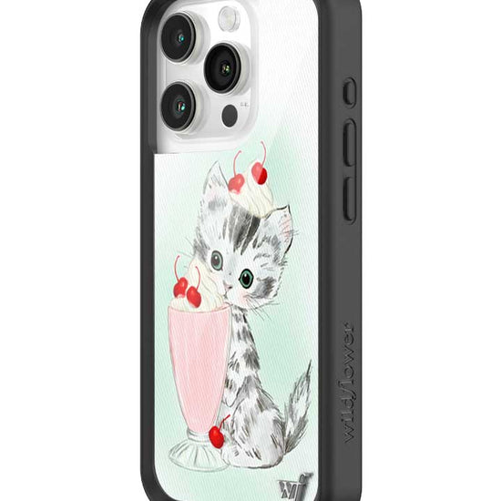 Wildflower iPhone case 15 Pro Kitty Shake Cats Cute