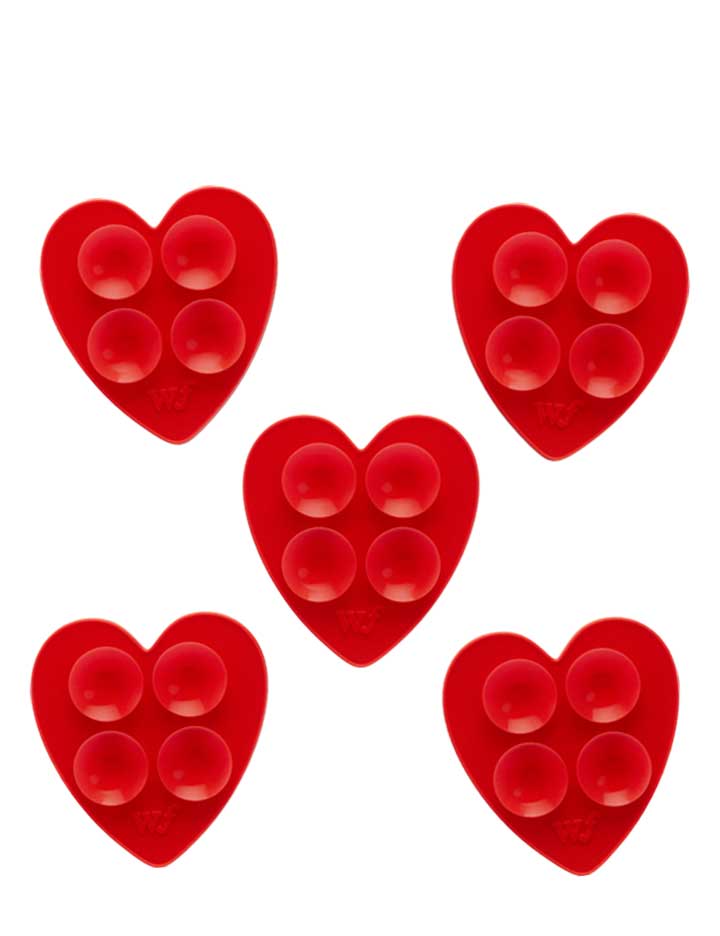 Mini Heart Selfie Stickeez - 5 pack – Black – Wildflower Cases