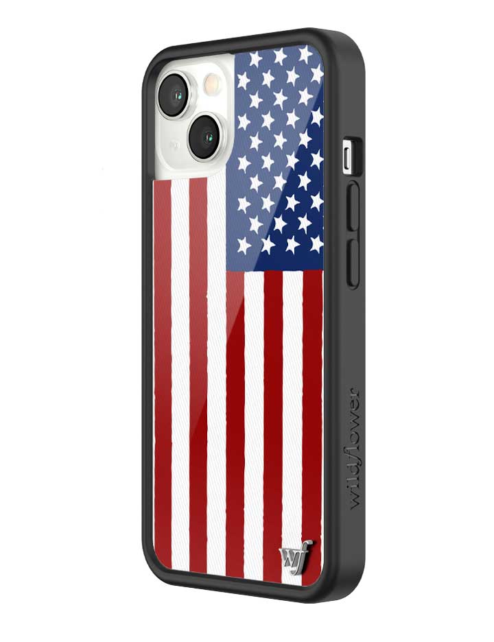 Wildflower American Flag iPhone 13 Case