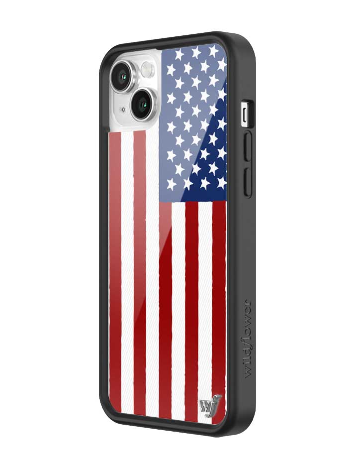 Wildflower American Flag iPhone 14 Case