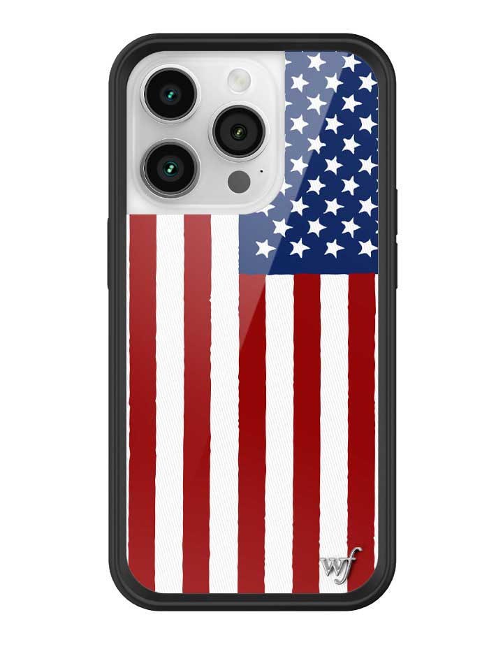 Wildflower American Flag iPhone 14 Pro Case