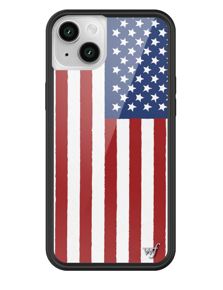 Wildflower American Flag iPhone Case iPhone 15 Pro Max