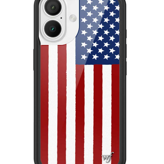 Wildflower American Flag iPhone 16 Case