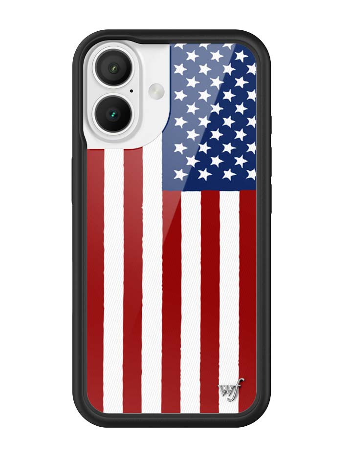 Wildflower American Flag iPhone 16 Case