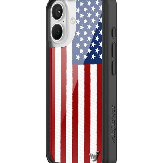 Wildflower American Flag iPhone 16 Case
