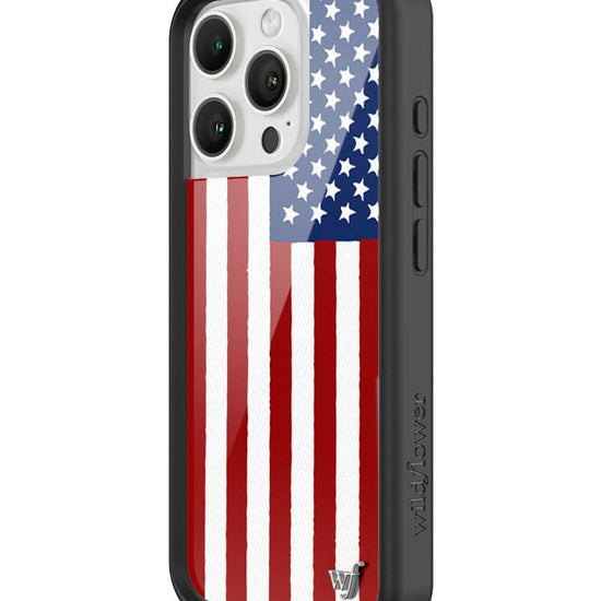Wildflower American Flag iPhone 16 Pro Case