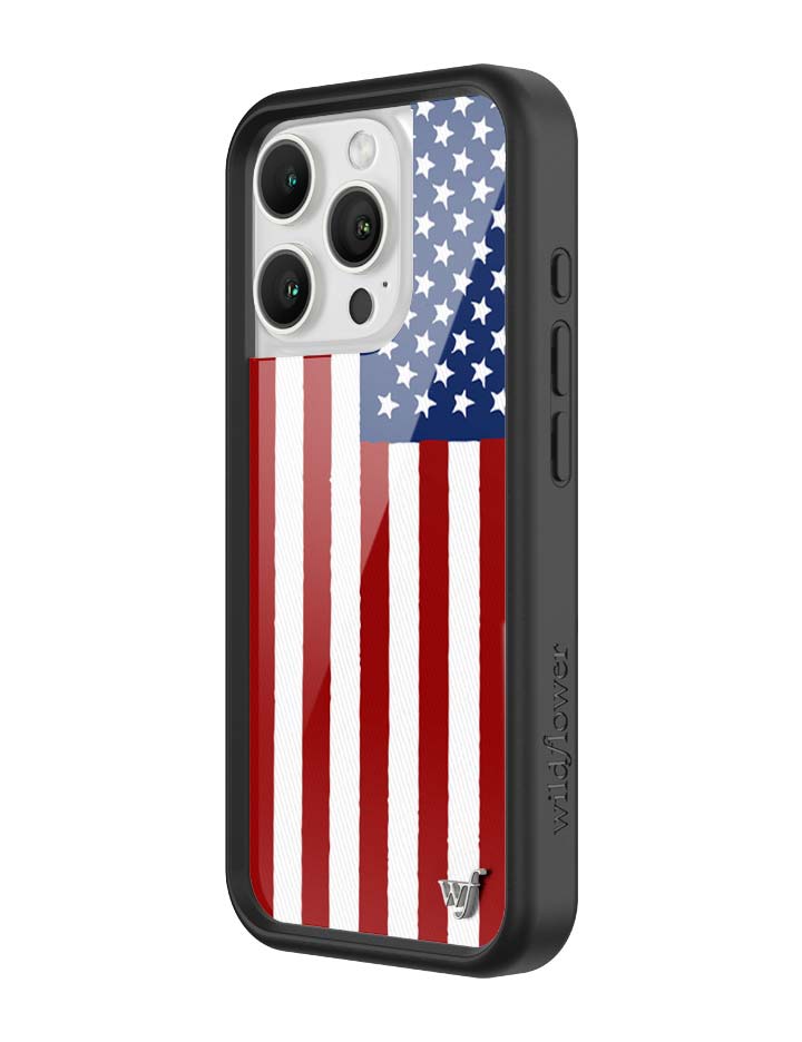 Wildflower American Flag iPhone 16 Pro Case