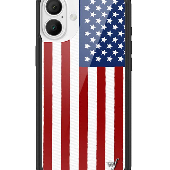 Wildflower American Flag iPhone 16 Plus Case