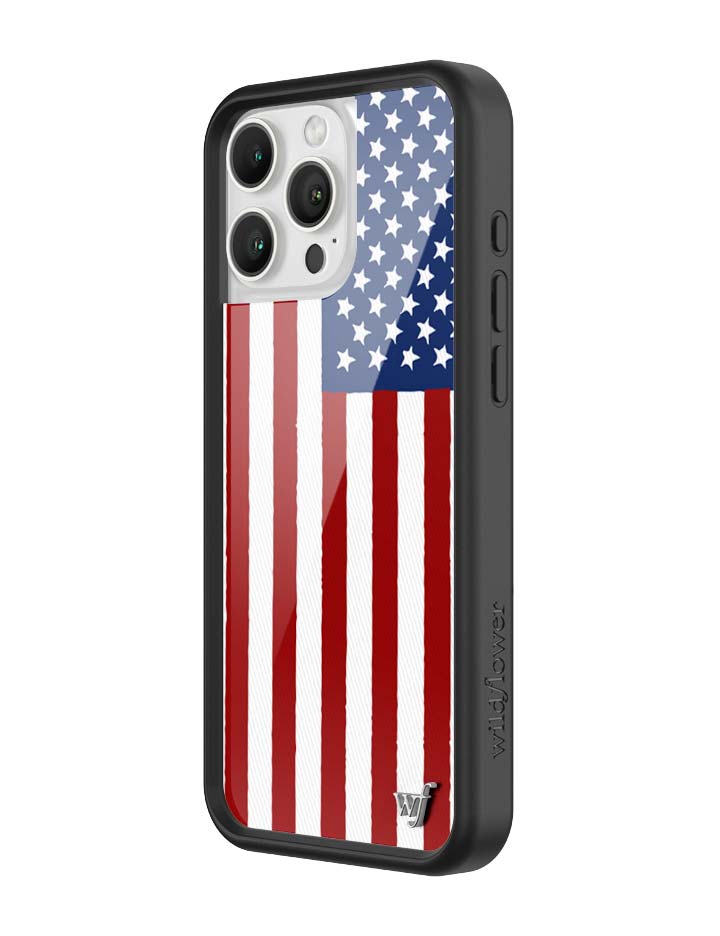 Wildflower American Flag iPhone 16 Pro Max Case