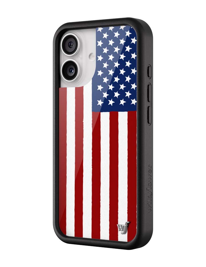 Wildflower American Flag iPhone 17 Case