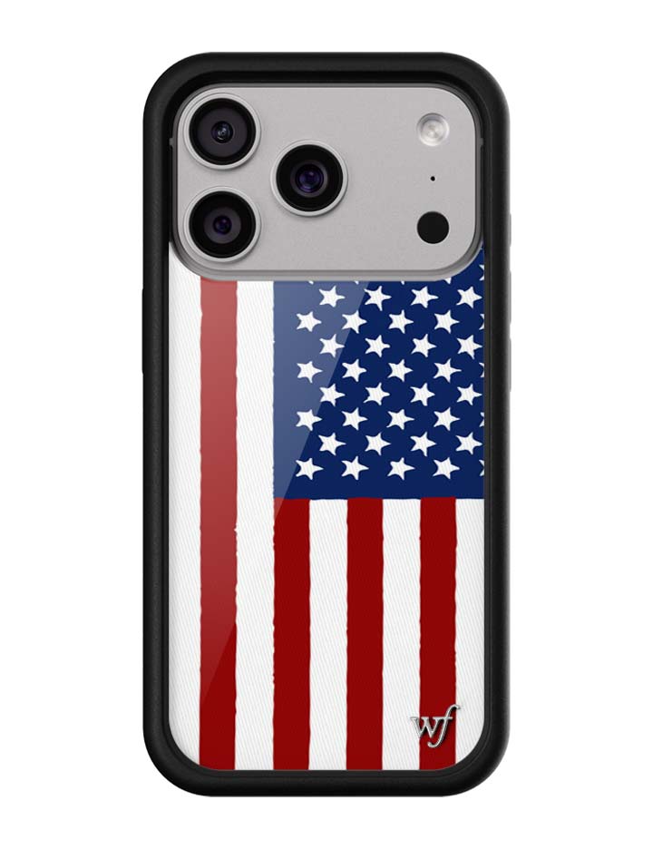 Wildflower American Flag iPhone 17 Pro Case