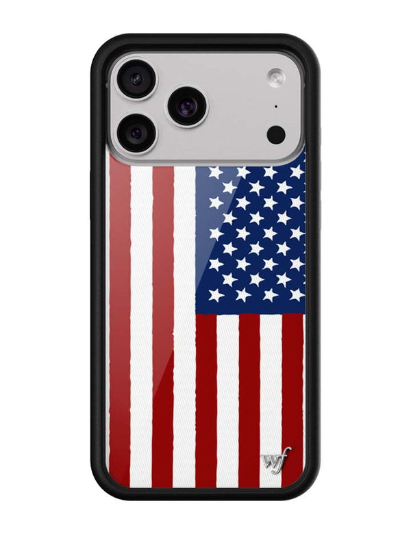 Wildflower American Flag iPhone 17 Pro Max Case