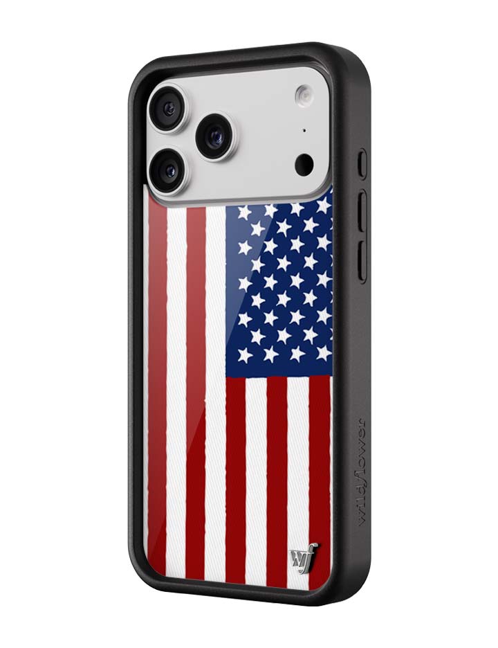 Wildflower American Flag iPhone 17 Pro Max Case