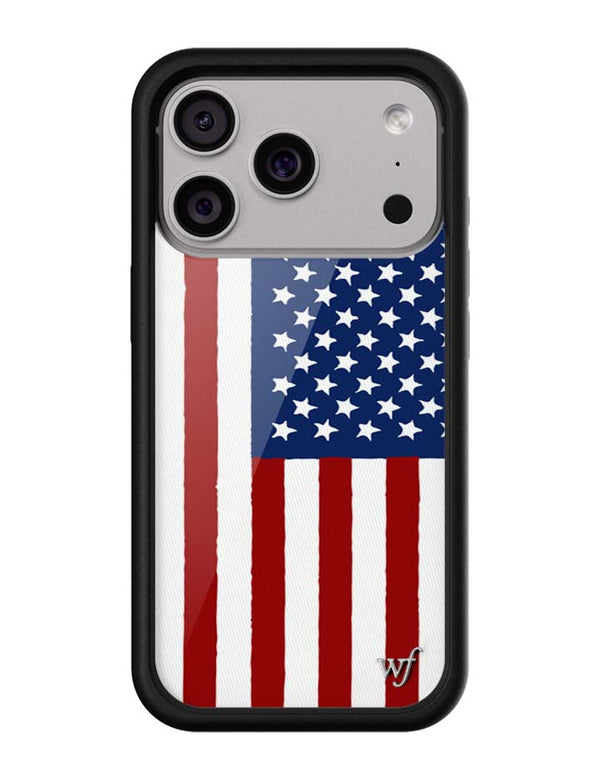 Wildflower American Flag iPhone 18 Pro Case