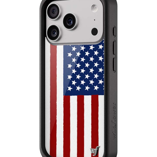 Wildflower American Flag iPhone 18 Pro Case