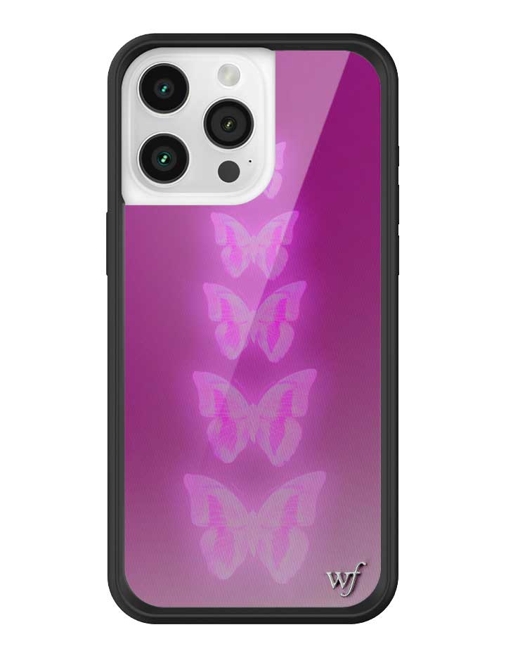 wildflower iPhone15ケース 蝶のデザイン NEBU2015PM-Neon-Butterfly-