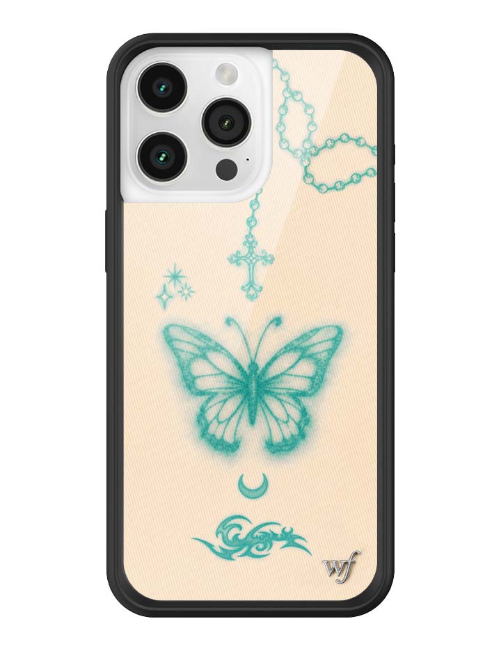 Wildflower iPhone case 15 Pro Max Noah Cyrus Tattooed Blue Cute