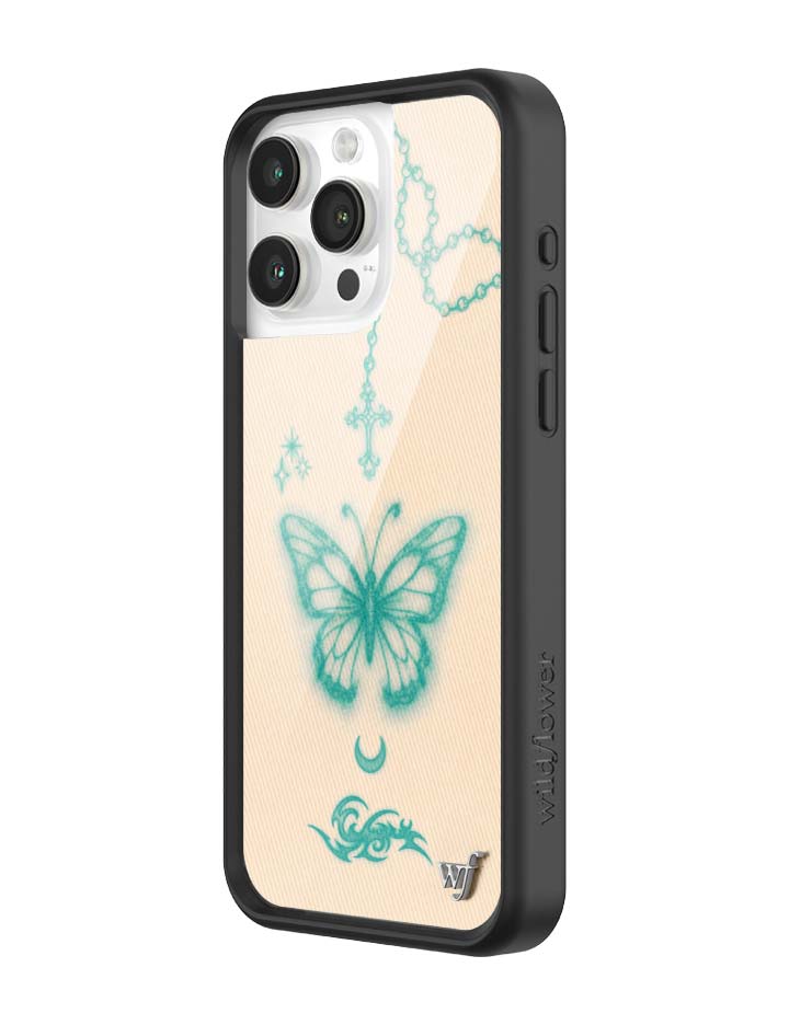 Wildflower iPhone case 15 Pro Max Noah Cyrus Tattooed Blue Cute