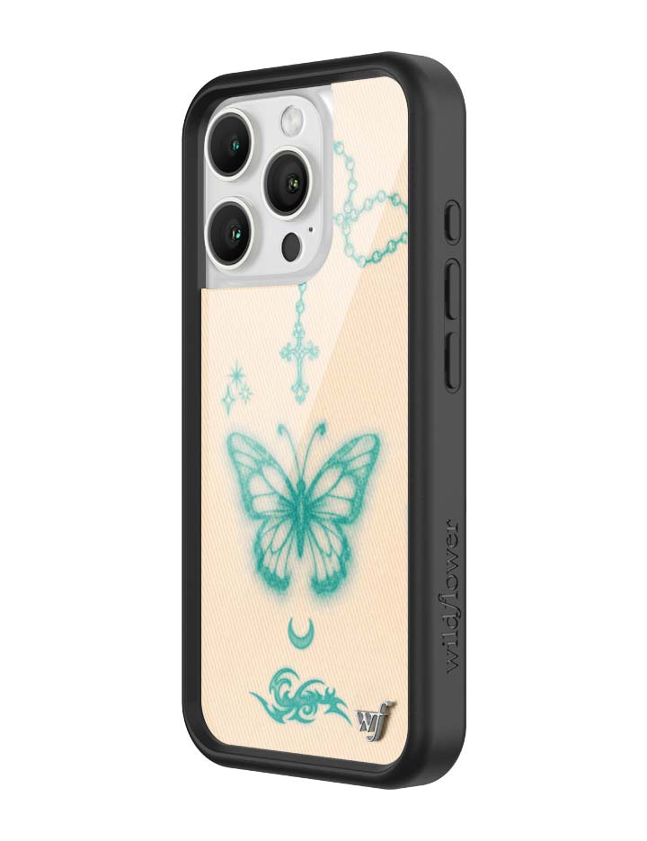 Wildflower iPhone case 16 Pro Noah Cyrus Tattooed Blue Cute
