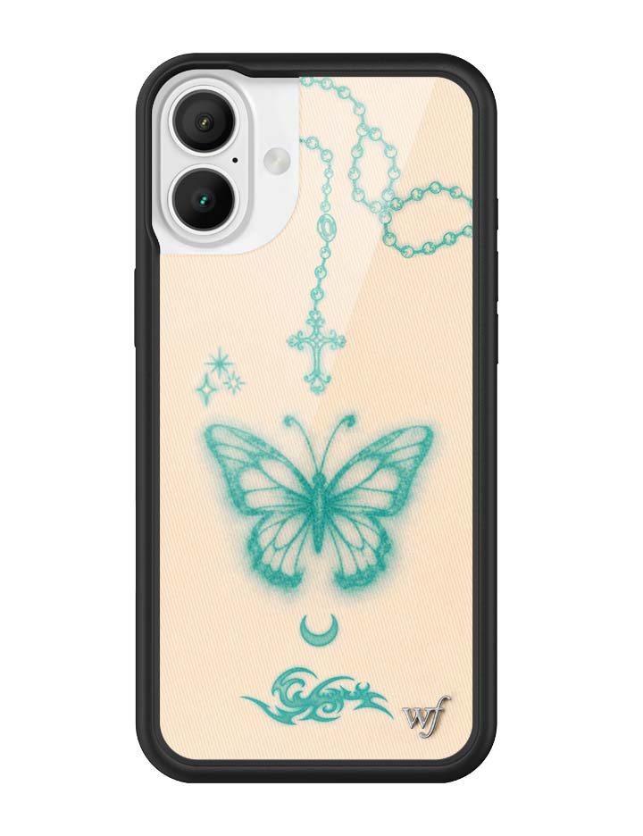 Wildflower iPhone case 16 Plus Noah Cyrus Tattooed Blue Cute