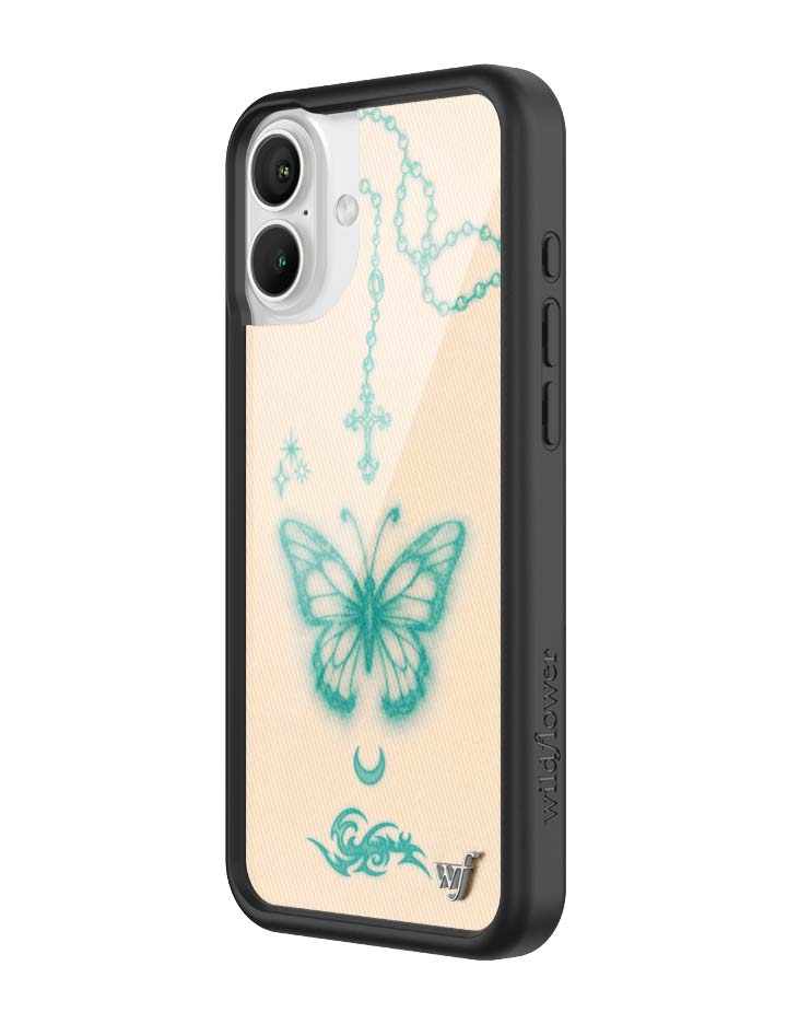 Wildflower iPhone case 16 Plus Noah Cyrus Tattooed Blue Cute